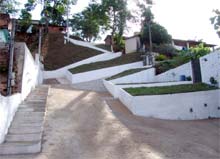 Duas novas rampas de acesso na Praça Cruzeiro